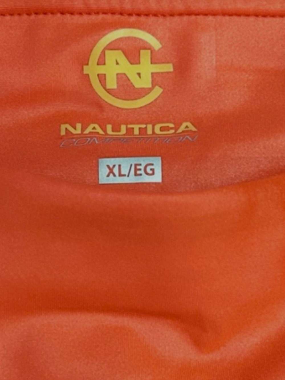 NWT-Nautica Competition Neon Coral Cropped Athletic Leggings XL - Picture 4 of 5